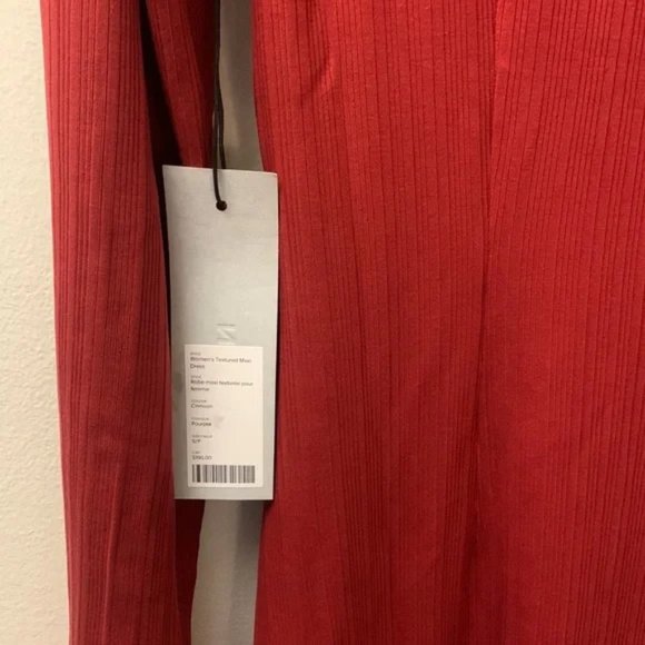 BRAND NEW: KOTN NWT Crimson Textured Maxi Dress - Picture 4 of 9